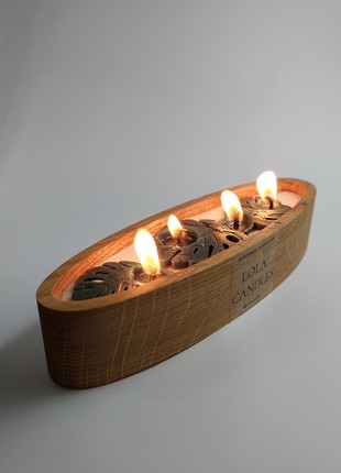 Aroma candles MONSTERA Soy wax4 photo