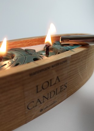 Aroma candles MONSTERA Soy wax5 photo