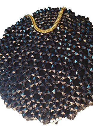 Handmade Bag of beads "Ukraine above all"2 photo