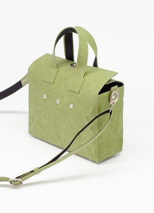 VIRGO Bag with removable pin "Freedom is in our DNA" - Olive Color by Zori Bag2 photo