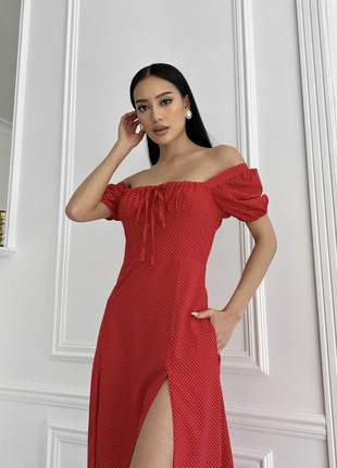 Summer dress Yesenia in red color2 photo