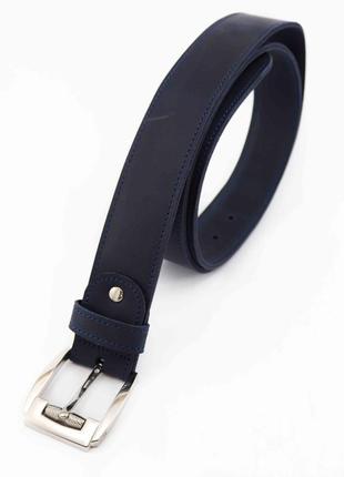 Handmade leather belt / Blue2 photo