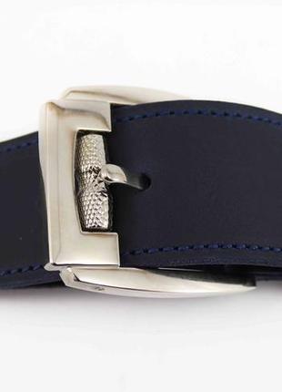 Handmade leather belt / Blue6 photo