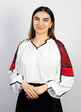 Women's embroidered shirt scarf4 photo