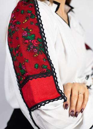 Women's embroidered shirt scarf6 photo