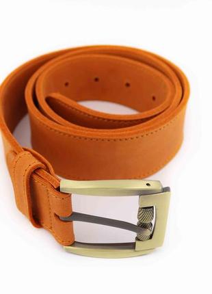Women's leather  belt on waist / Orange2 photo