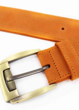 Women's leather  belt on waist / Orange5 photo
