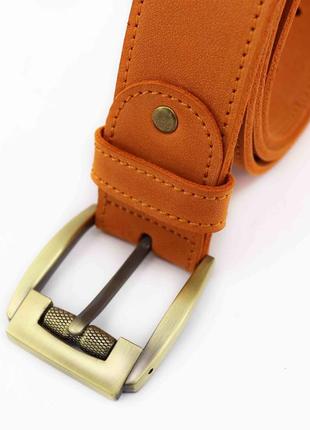 Women's leather  belt on waist / Orange4 photo