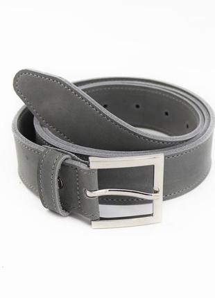 Classic leather casual belt with silver buckle/ high quality custom handmade belt for men