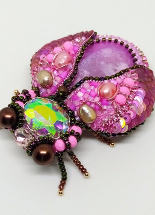 Handmade brooch "ladybug"1 photo