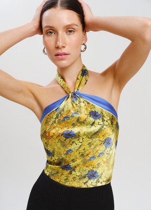 Silk scarf "Courage" 65*65