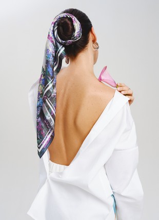 Silk scarf "Energy" 88*88