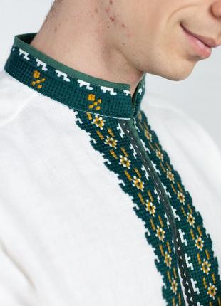 Men's embroidered shirt with bears"Lvivska"2 photo