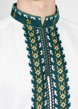Men's embroidered shirt with bears"Lvivska"3 photo