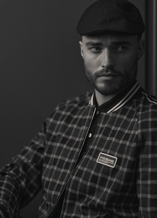 Blue Bomber Jacket in British Checks1 photo