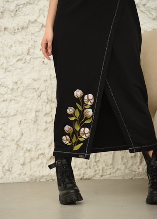 Long woman embroidered dress "Bavovna"6 photo