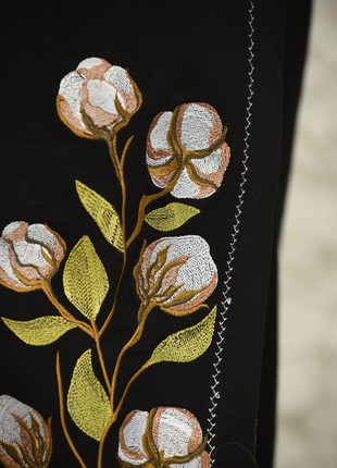 Long woman embroidered dress "Bavovna"8 photo