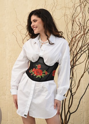 Shirt with embroidery corset1 photo