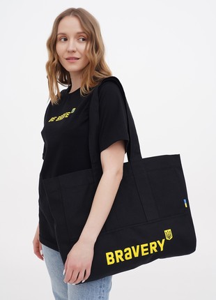 BRAVERY ORIGINAL Black Bag Shopper "Bravery"5 photo
