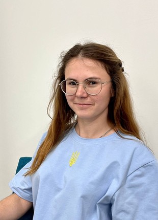 Women's t-shirt with embroidery "Trident"2 photo