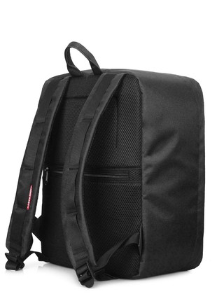 The backpack for carry-on luggage POOLPARTY Airport airport-black 40 x 30 x 20 cm Wizz Air black3 photo