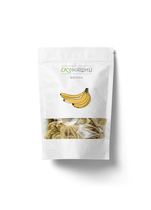 Organic Banana Chips Eco Nicy - 500 grams, Without Sugar (Pack of 10)
