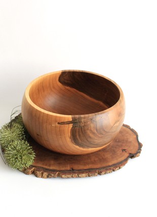 Large wooden salad bowl3 photo