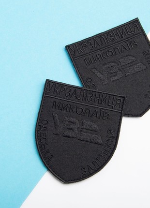 CHEVRON ON VELCRO ODESSA CROSS-RAIL 8X9.5 CM BLACK3 photo
