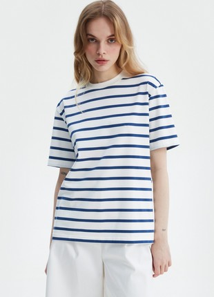 Striped cotton T-shirt1 photo