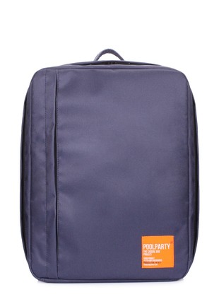 The backpack for carry-on luggage POOLPARTY Airport airport-darkblue 40 x 30 x 20 cm Wizz Air darkblue1 photo