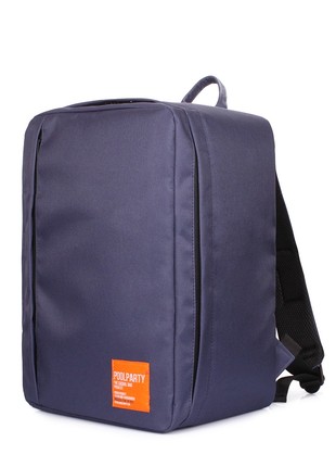 The backpack for carry-on luggage POOLPARTY Airport airport-darkblue 40 x 30 x 20 cm Wizz Air darkblue2 photo