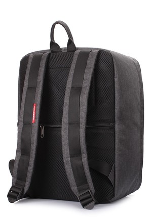 The backpack for carry-on luggage POOLPARTY Airport airport-graphite 40 x 30 x 20 cm Wizz Air grey3 photo