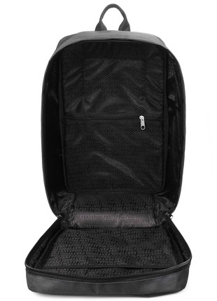 The backpack for carry-on luggage POOLPARTY Airport airport-graphite 40 x 30 x 20 cm Wizz Air grey6 photo