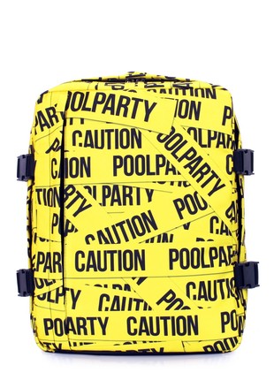 The backpack for carry-on luggage POOLPARTY Airport airport-flex-tape 40 x 30 x 20 cm Wizz Air yellow1 photo