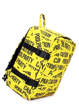 The backpack for carry-on luggage POOLPARTY Airport airport-flex-tape 40 x 30 x 20 cm Wizz Air yellow4 photo