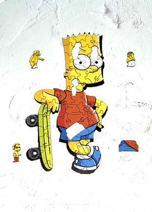 Wooden Jigsaw Puzzle Bart A4 Size 55 Pieces