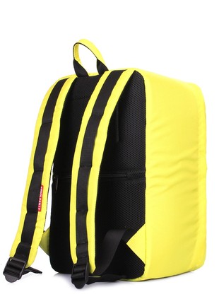 The backpack for carry-on luggage POOLPARTY Hub hub-yellow 40 x 25 x 20 cm Ryanair / Wizz Air yellow3 photo