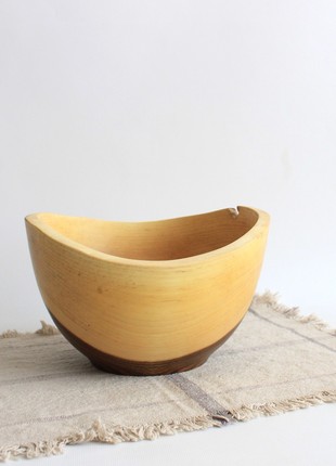 Wooden bowls set of 3 for fruits, salad handmade7 photo