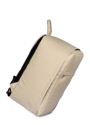 The backpack for carry-on luggage POOLPARTY Hub hub-beige 40 x 25 x 20 cm Ryanair / Wizz Air beige5 photo