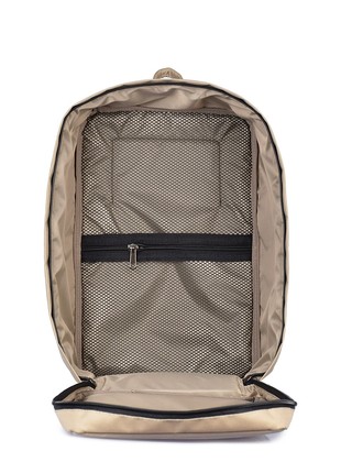 The backpack for carry-on luggage POOLPARTY Hub hub-beige 40 x 25 x 20 cm Ryanair / Wizz Air beige6 photo