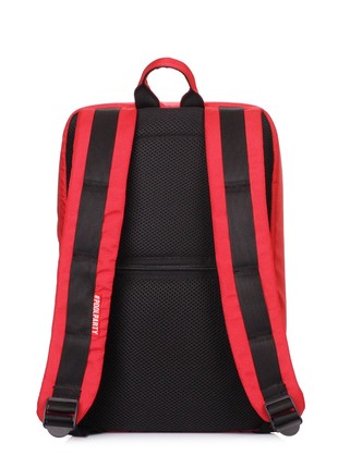 The backpack for carry-on luggage POOLPARTY Hub hub-red 40 x 25 x 20 cm Ryanair / Wizz Air red5 photo