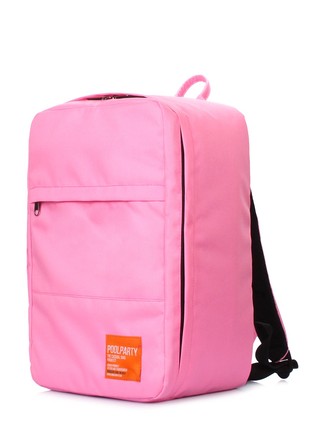 The backpack for carry-on luggage POOLPARTY Hub hub-rose 40 x 25 x 20 cm Ryanair / Wizz Air pink2 photo