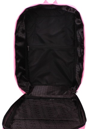 The backpack for carry-on luggage POOLPARTY Hub hub-rose 40 x 25 x 20 cm Ryanair / Wizz Air pink4 photo