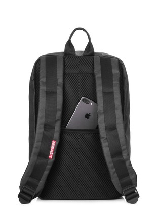 The backpack for carry-on luggage POOLPARTY Hub hub-black 40 x 25 x 20 cm Ryanair / Wizz Air black4 photo