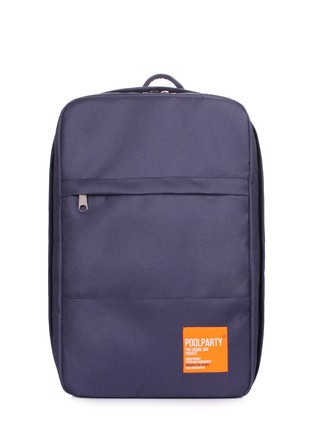 The backpack for carry-on luggage POOLPARTY Hub hub-darkblue 40 x 25 x 20 cm Ryanair / Wizz Air darkblue1 photo