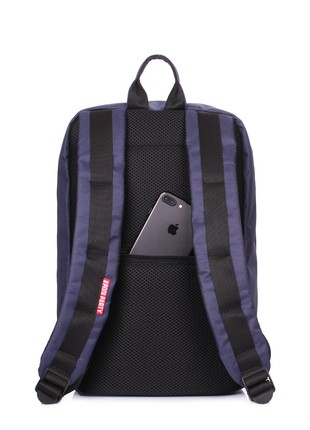 The backpack for carry-on luggage POOLPARTY Hub hub-darkblue 40 x 25 x 20 cm Ryanair / Wizz Air darkblue4 photo