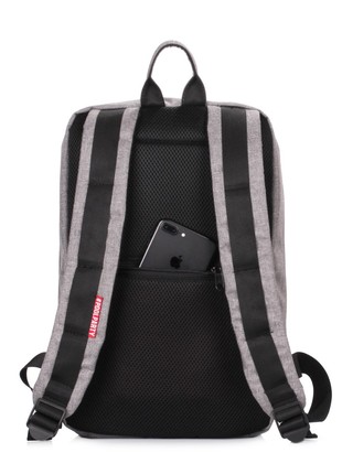 The backpack for carry-on luggage POOLPARTY Hub hub-grey 40 x 25 x 20 cm Ryanair / Wizz Air grey4 photo