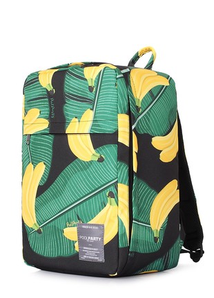 The backpack for carry-on luggage POOLPARTY Hub hub-bananas 40 x 25 x 20 cm Ryanair / Wizz Air with bananas2 photo