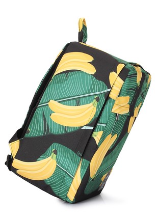 The backpack for carry-on luggage POOLPARTY Hub hub-bananas 40 x 25 x 20 cm Ryanair / Wizz Air with bananas5 photo