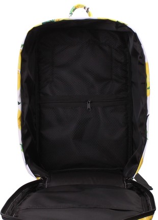 The backpack for carry-on luggage POOLPARTY Hub hub-lemons 40 x 25 x 20 cm Ryanair / Wizz Air with lemons4 photo